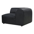 thumbnail image 2 of Moe's Home Collection Form Corner Chair Vantage Black Leather Leather, 2 of 7