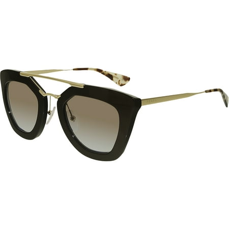 Prada Women's Gradient PR09QS-DHO4S2-49 Brown Oval Sunglasses