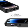 thumbnail image 3 of Allytech for iPhone 14 Plus Case - Shockproof Wallet Case with Credit Card Holder & Hidden Mirror, All-Round Protection Shockproof Phone Cover Designed for iPhone 14 Plus, Black, 3 of 6