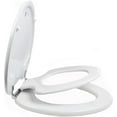 thumbnail image 5 of TinyHiney Potty Round Toilet Seat, Adult/Child, w/Chromed Metal Hinges (White), 5 of 12
