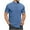 Blue, variant on Makkrom Mens Mock Turtleneck T-Shirts Summer Short Sleeve Basic Tees Casual Solid Pullover Tops