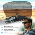 thumbnail image 3 of TINHAO Fit Over Glasses Sunglasses for Men Women Small Glasses Driving Polarized 100% UV Protection Lens, 3 of 7