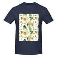 thumbnail image 4 of Bingfone Watercolor Bright Sunflowers Men'S Loose Fit Short-Sleeve Pocket T-Shirt, 4 of 7