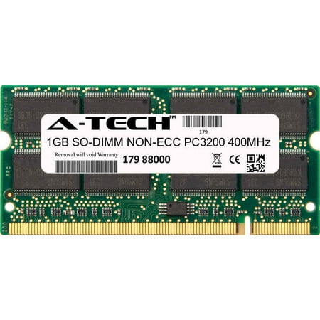 - 1GB Module PC3200 400MHz NON-ECC DDR SO-DIMM Laptop 200-pin Memory Ram