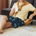 thumbnail image 4 of Daiia Beautiful Butterflies Mens Woven Stretch Pajama Short,Short Pajama Pants-Medium, 4 of 9
