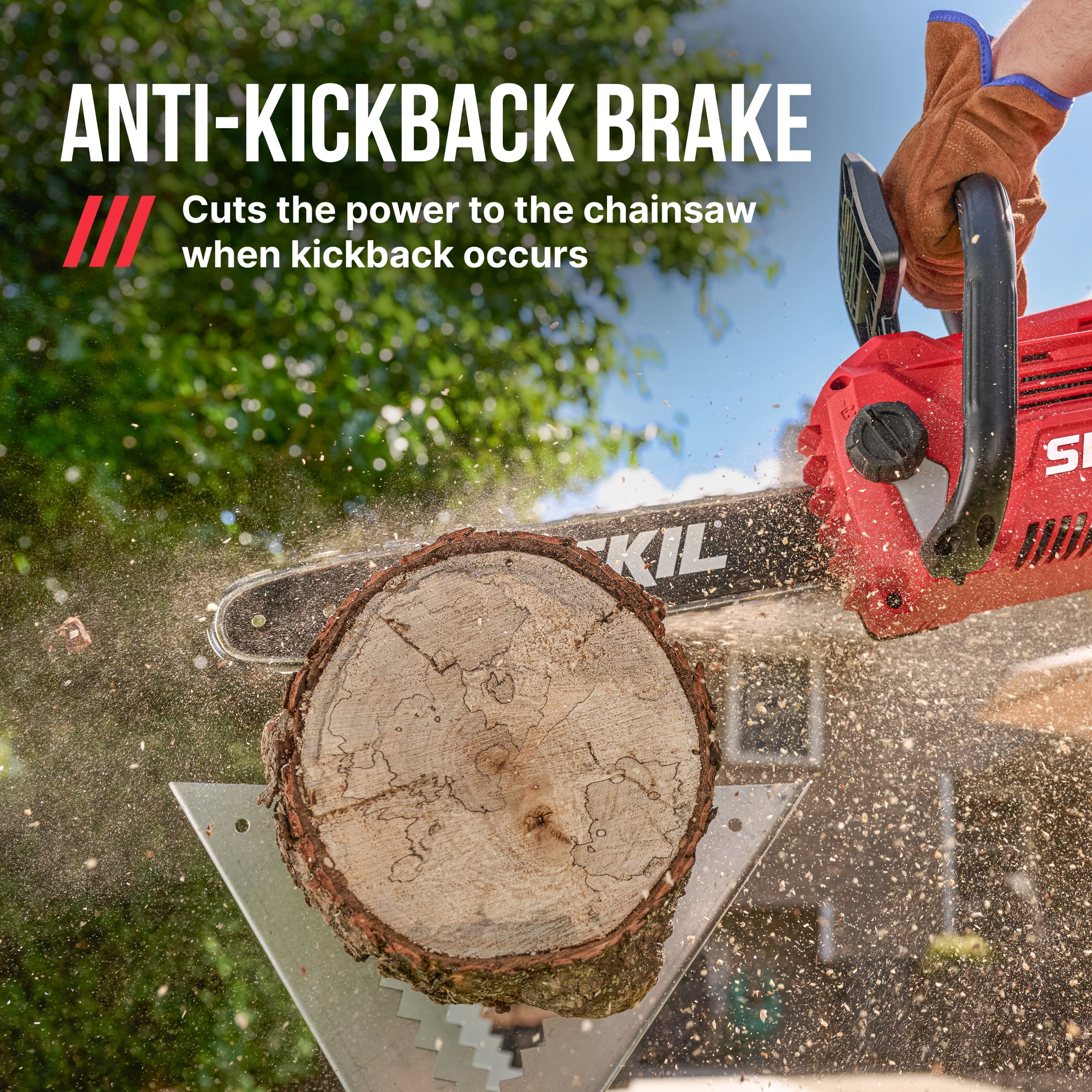 SKIL PWR CORE 40V Brushless 14-Inch Chainsaw Kit with 4.0Ah Battery and 60W Charger, CS4555-13