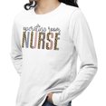 thumbnail image 2 of Operating Room Nurse Leopard Print Long Sleeve Shirt Unisex 4X-Large White, 2 of 5