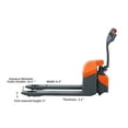 thumbnail image 3 of Tory Carrier 3300lbs Fully Powered Electric Pallet Truck Jack GEL Battery W/ 48"X27" Fork, 3 of 9