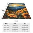 thumbnail image 3 of Vsdgher Elegant Sunset Sunflower Ultra-Soft Micro flannel Blanket Throw Blankets for Couch Sofa, Bed (4 sizes)-40"x30", 3 of 7