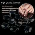 thumbnail image 3 of Press On Nail Adhesive Tabs, Square Acrylic Artificial Toe Nails With Waterproof Nail Sticky Tabs, 100 Pcs Clear Acrylic For Salon And Home D.I.Y. Artistry, 3 of 8