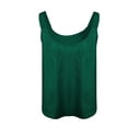thumbnail image 4 of Playeras,Blusas y Tops,Ropa para Mujer Tallas grandes Chaleco de lentejuelas sin mangas para mujer, chaleco de tirantes para fiesta de noche para mujer (Green, XL), 4 of 5