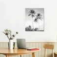 thumbnail image 2 of PIKWEEK  Sylvie Coastal Coconut Palm Tree Beach Framed Canvas Wall Art, Chic Coastal Art for Wall, 2 of 4