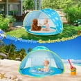 thumbnail image 4 of Wilwolfer Baby Beach Tent for Toddlers Blue Pop up Beach Toys Sun Shelter UV Protection Shade, 4 of 9