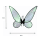 thumbnail image 4 of Alas Mariposa De Hada Con Luz Cosplay Ropa Para Adulto Niño Mariposa Niñas Brillantes, 4 of 5