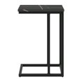thumbnail image 3 of Kris & Alley Modena Engineered Wood Top Contemporary Narrow C-Shaped Side Table with Coated Steel Base, 3 of 6
