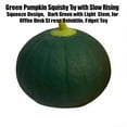 thumbnail image 2 of Green Pumpkin Squishy Toy with Slow Rising Squeeze Design, Dark Green with Light Green Hobby, for Office Desk Relaxation, Squeeze Toy, 2 of 3