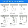 thumbnail image 6 of Hammock Hanging Kit with Swing Chain, Stainless Steel 1000lb Heavy Duty Capacity Hammock Hooks, HYASIA 360° Swivel Hanging Kit for Trapeze, Yoga, Boxing Bag, Hammock Chair, Porch, Gym, 6 of 7