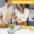 thumbnail image 7 of GoXteam Stainless Steel Silver Spoon Rest for Kitchen Counter, Spoon Holder for Stove Top, Spatula Rest, Silver Cooking Utensil, Gold Kitchen Accessories (Silver 2PCS), 7 of 7