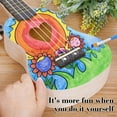 thumbnail image 2 of YiJuHui 3pcs Beginner Ukulele DIY Music Kit with Nylon Strings, Handmade Wooden Graffiti Gift for Creative Play & Early Learning, 2 of 6