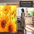 thumbnail image 4 of Oriental Furniture 6 ft. Tall Poppies and Sunflowers Canvas Screen - 3 Panel, 4 of 7