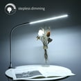 thumbnail image 4 of Lámpara de Escritorio Con Clip Usb, Luz de Lectura Led Iluminada En Blanco, Plateada Tomshoo  Lámpara de escritorio, 4 of 7
