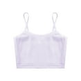thumbnail image 5 of iiniim Little Big Girls Basic Sports Bra Top Athletic Yoga Cami Bra Hip Hop Jazz Dancewear Size 8-12 Light Purple 8-10, 5 of 7