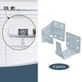 thumbnail image 3 of 4Pcs Blinds Center Support Bracket Low Profile for Window Cordless Blinds Faux and Wood Horizontal Blinds, 3 of 6