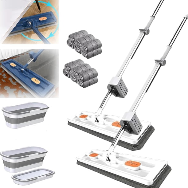 Trapeador Streamlinem XINYU Trapeador aerodinámico con 6 almohadillas de microfibra Trapeador plano grande 2024
