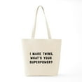 thumbnail image 6 of CafePress - I Make Twins What's Your Superpower Tote Bag - Unisex Canvas Tote Bag, Beige, 1-Piece, 6 of 7