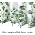 thumbnail image 6 of Sage Green Shower Curtain, Floral Eucalyptus Shower Curtain Machine Washable, Waterproof Fabric Shower Curtain Set for Bathroom Decor with 12 Shower Curtain Hooks 72x72 Inches, 6 of 6