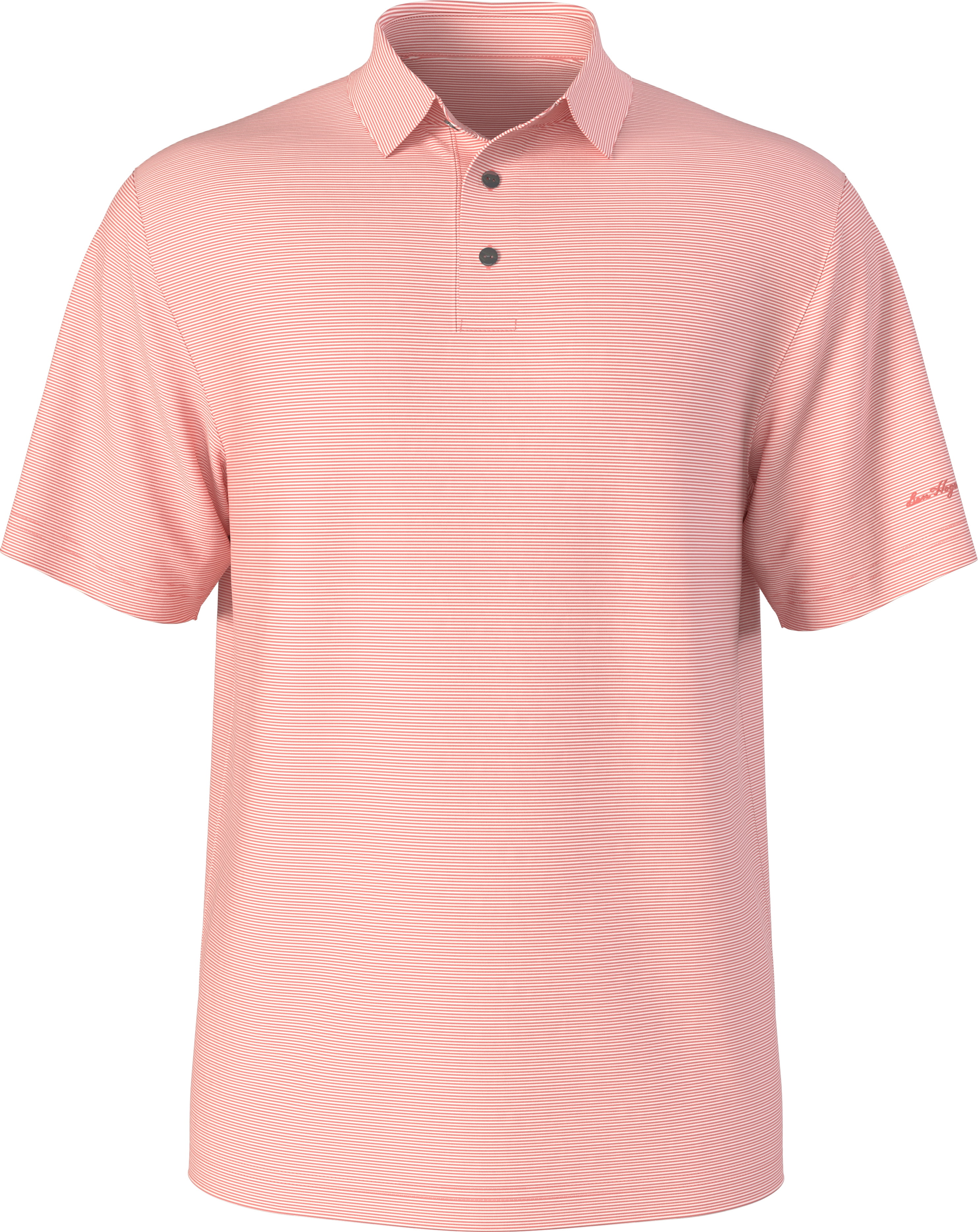 Ben Hogan Men's & Big Men's Performance Fine Line Printed Short Sleeve Polo Shirt, up to 5XL