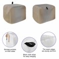 thumbnail image 5 of Toaster Cover 2 Slice, Beige Gray Ombre Dustproof Bakeware Oven Protector with Top Hook, Modern Gradient Abstract Art Waterproof Small Kitchen Appliance Toasters Dust Cover, 11"x6"x8", 5 of 9