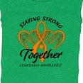 thumbnail image 4 of Inktastic Leukemia Awareness Staying Strong Together and Orange Ribbon Boys or Girls Baby Bodysuit, 4 of 5