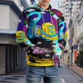 thumbnail image 6 of Geometry Dash Hoodie 3D Print Pullover Hooded Long Sleeve Sweatshirts Tops Blouse with Pocket for Mens Womens, 6 of 7