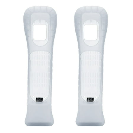 Wii Remote Silicone Skin Case - EEEKit 2 Packs Motion Plus Sensor Adapter, Silicone Protective Skin Case Cover for Nintendo Wii Wii U Remote Controller