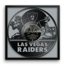 Las Vegas Raiders Framed 13" x 13" Vinyl Record Art Print