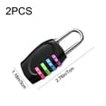 thumbnail image 2 of 2 Pcs 4 Digit Padlocks Resettable Combo Locks Weatherproof Combination Padlocks for Gym School Locker Outdoor, 2 of 5