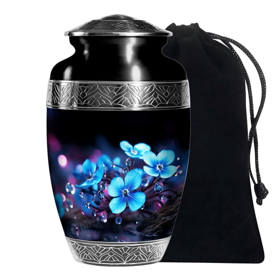 KARYLIZ Large Flower Urns For Human Ashes Mother & Father Unique Urn For Adult 10 Inch