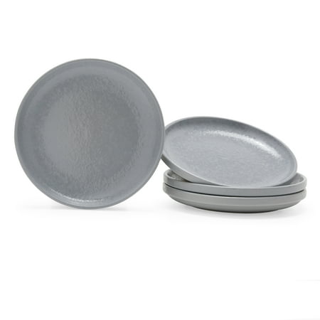 - MoDRN Scandinavian 4 Piece Salad Plate Set, Grey Mist