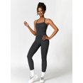 thumbnail image 4 of IDOPIP 2 Piece Workout Sets for Women High Waisted Seamless Butt Lifting Leggings Gym Yoga Outfit Stretchy Sports Bra Set M Black, 4 of 5