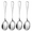 02) (4Pcs Round Spoons), variant on Stainless Steel Flatware Serving, 8.7-Inch Long Handle Serving Spoons for Buffet, Banquet, Cooking, and Kitchen (4Pcs Round Spoons)