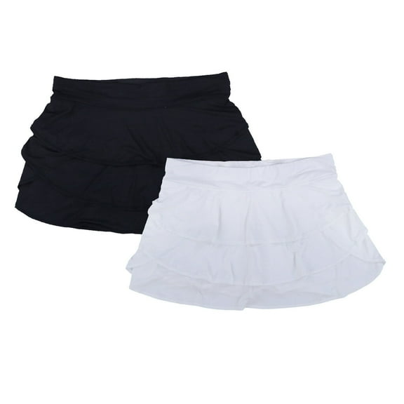 Flounce Skort Deep Black 2X
