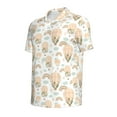 thumbnail image 2 of Balery Air Balloon and Flower Printed Men’s Short Sleeve Polo Shirt, Midweight Men's Shirt,Golf Polo shirts -XX-Large, 2 of 9