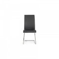 thumbnail image 4 of Set of 2 Modern White Faux Leather and Chrome Dining Chairs, 4 of 4