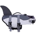 thumbnail image 1 of Life Jacket For Dogs, Safety Swimsuit With Rescue Handle For Small, Medium And Large Dogs （Gray,XS）, 1 of 6