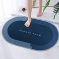thumbnail image 5 of 15.8x23.6in Super Absorbent Bath Rug - Silicone Non-Slip Shower Mat for Bathtub, 5 of 7