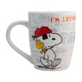 thumbnail image 2 of Taza Grande Cerámica con Diseño Snoopy 75 Aniversario, Color Blanco, Capacidad 740 ml con Caja de Regalo, 2 of 7