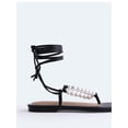 thumbnail image 5 of Free Assembly Women's Beaded Wrap Sandals, 5 of 7