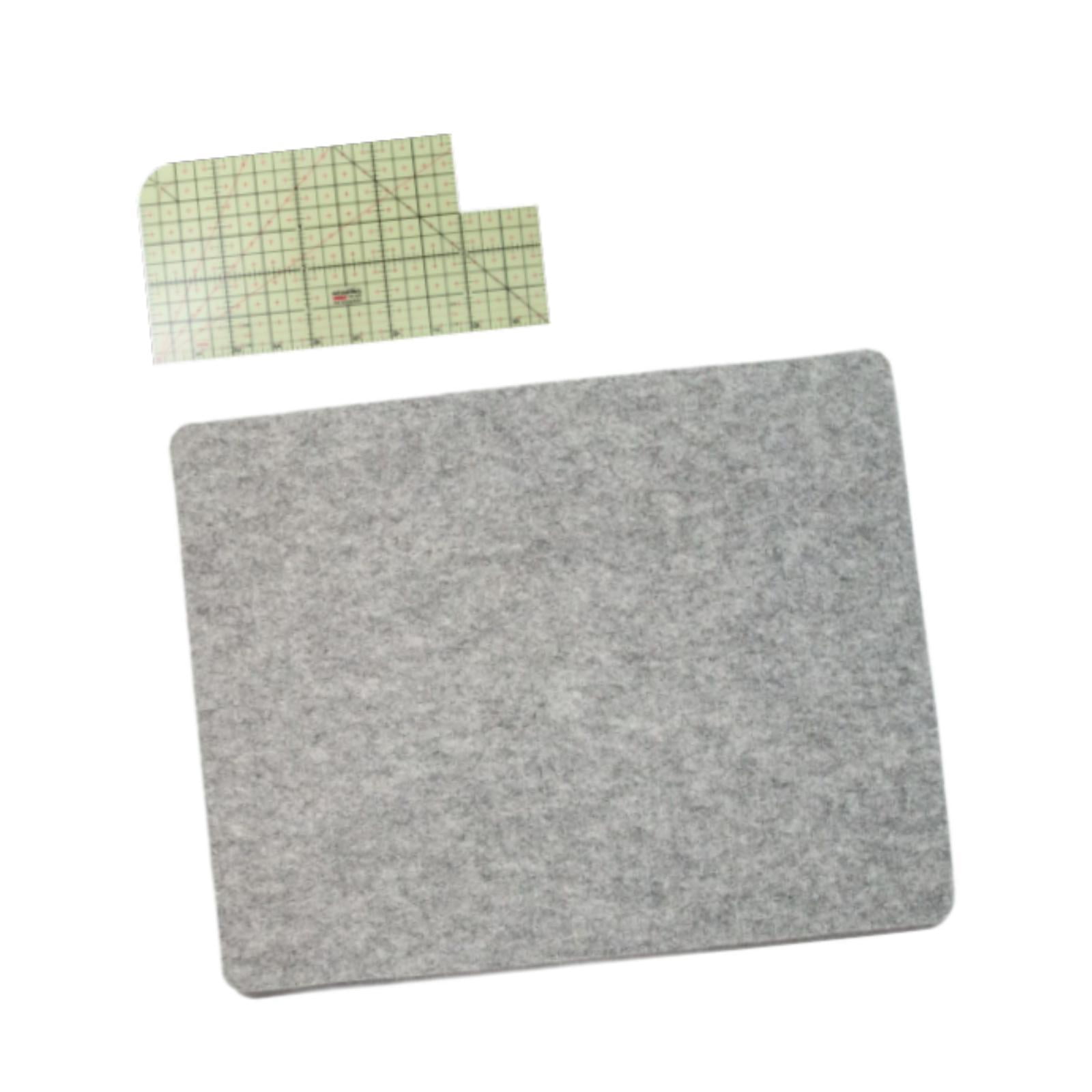 Fiocias Ironing Mat Felt Iron Board Mat Hot Ironing Ruler for Ironing Station Countertop Set B