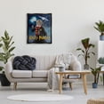 thumbnail image 3 of Stupell Industries Hairy Pawter Cat Wizard Animals & Insects Painting Black Floater Framed Canvas Art Print Wall Art, 25 x 31, 3 of 10